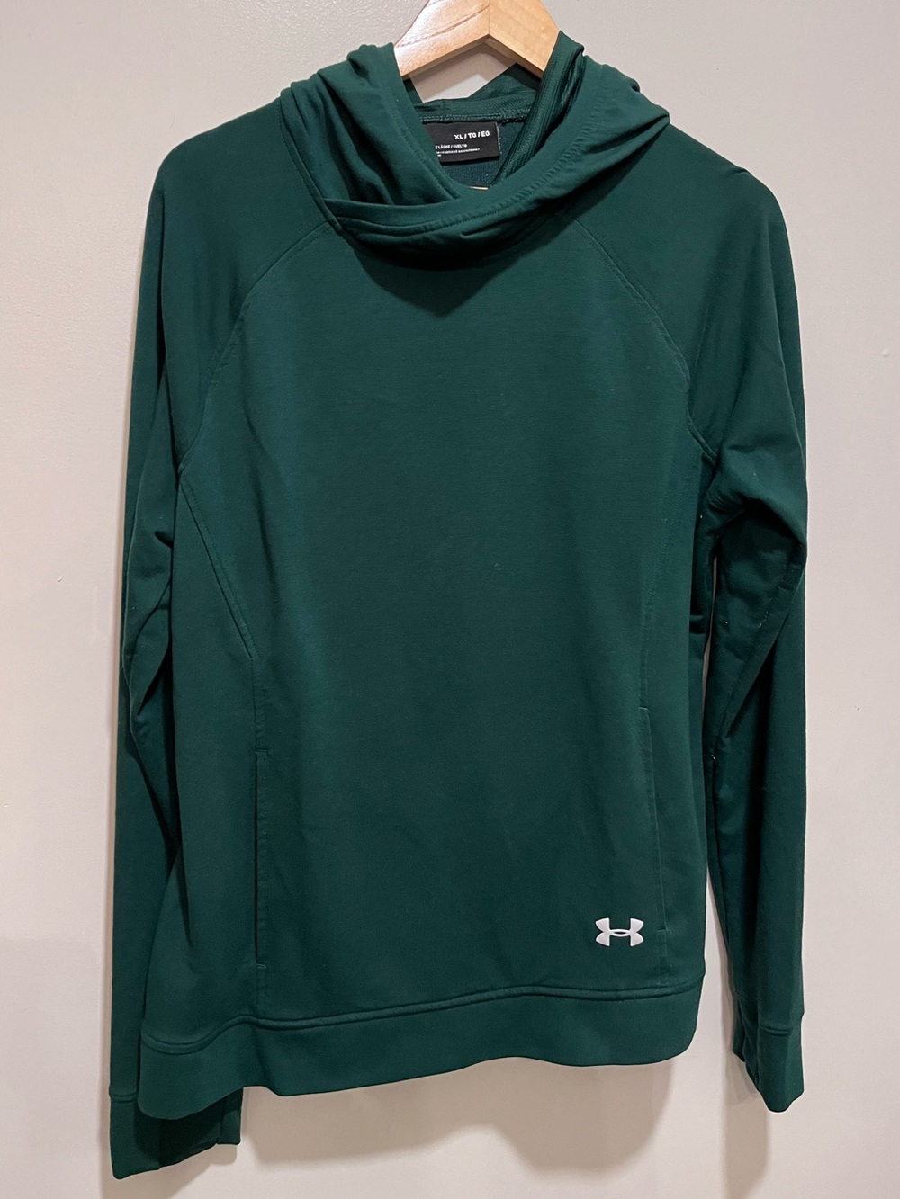 Under Armour Men's Forest Green Crewneck Hoodie Sweatshirt